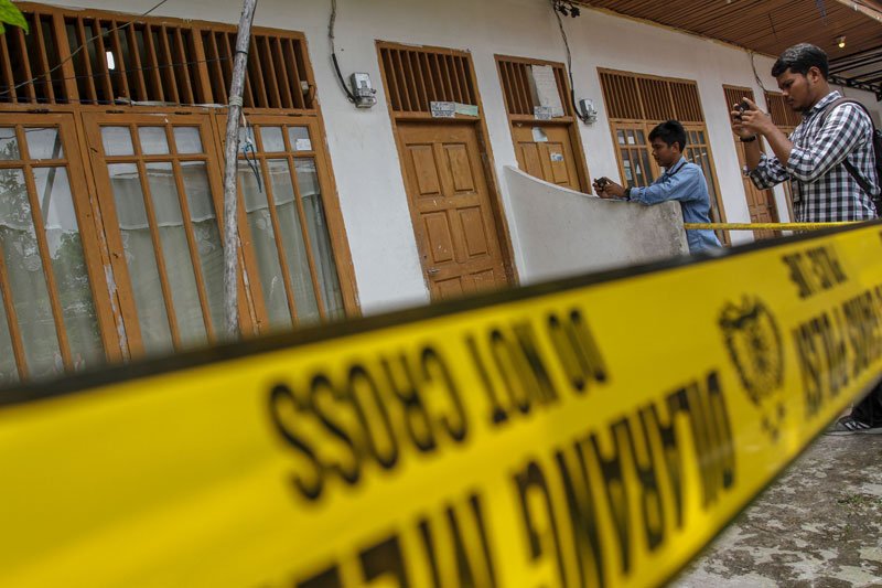 Rumah kontrakan terduga teroris