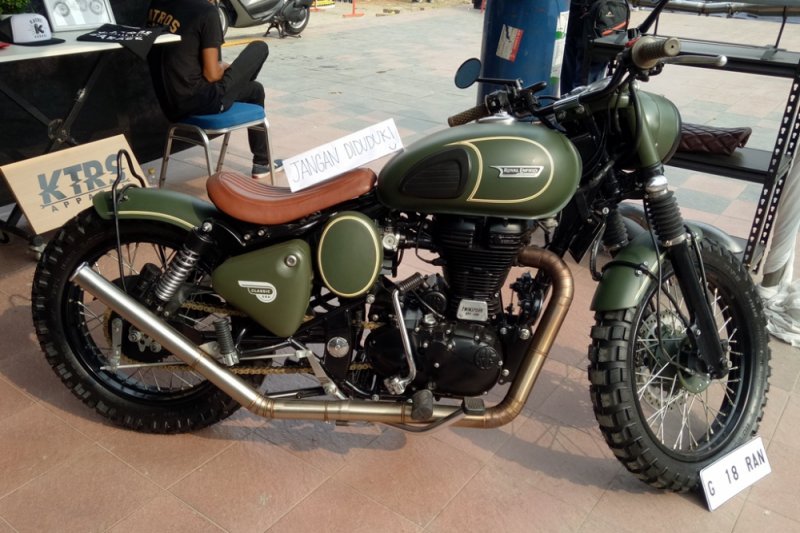 Bagian tersulit dalam modifikasi  Royal Enfield Gibran 