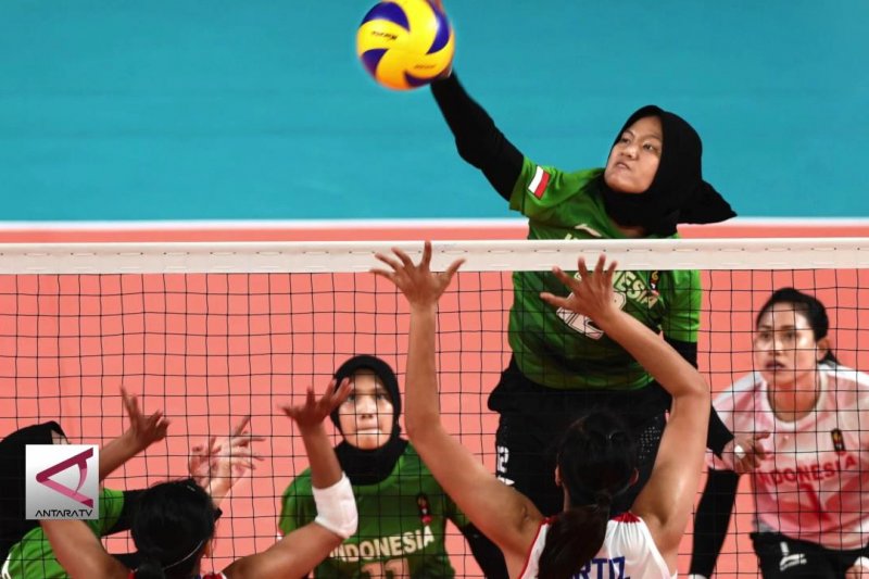 Voli putri Indonesia tekuk Filipina
