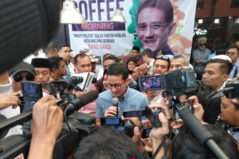 Sandiaga sapa para caleg koalisi di Malang