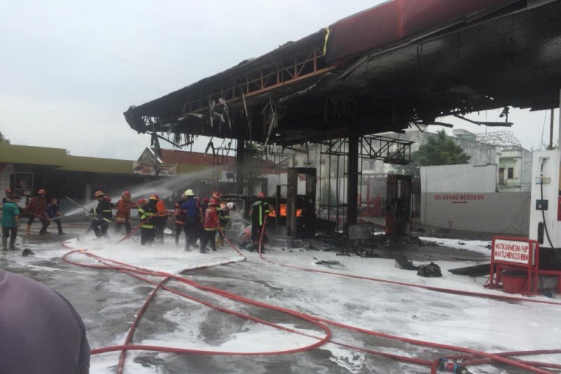 Inilah pemicu terbakarnya SPBU Sawahan Padang