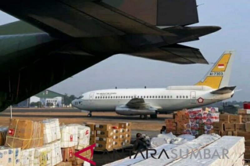 1,6 ton randang diangkut Hercules ke Sulteng
