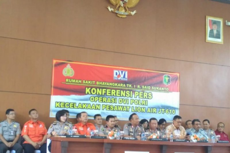 64 jenazah korban Lion Air JT 610 tidak teridentifikasi