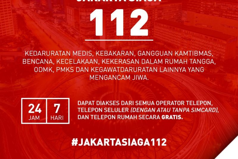 Layanan Jakarta siaga 112 alami gangguan Jumat