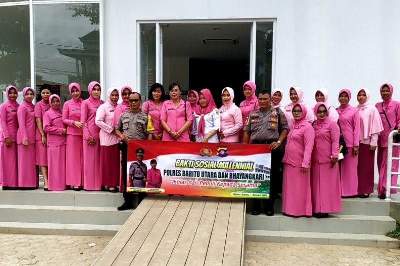 Bhayangkari Polres Barito Utara lakukan bakti sosial millennial