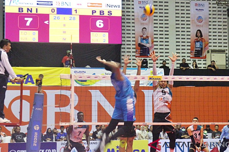 Putra BNI 46 juara putaran kedua Proliga 2019