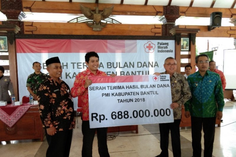 Bulan dana PMI Bantul 2018 naik Rp150 juta