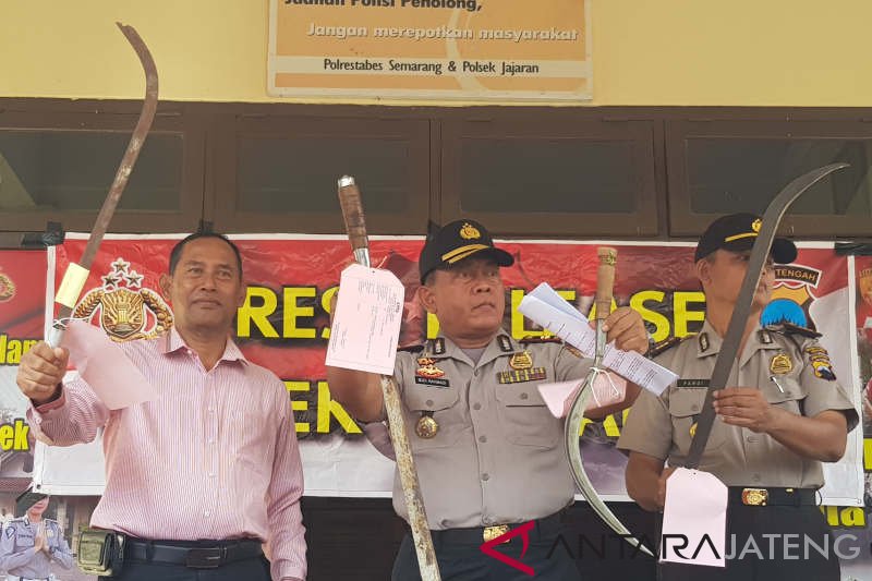 Belasan anggota Gengster 69 Semarang ditangkap