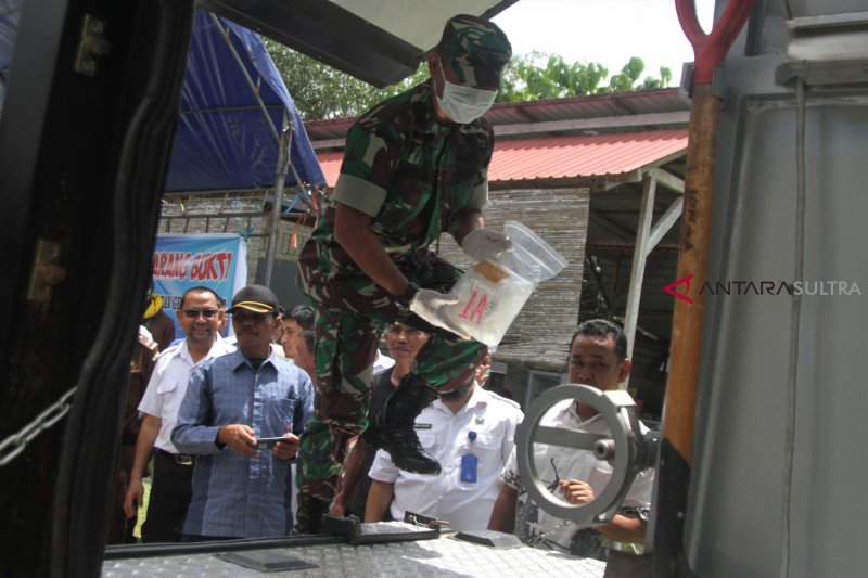 Pemusnaan Sabu Sitaan 5 Kilogram