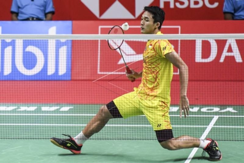 Kulit jari kaki sobek, penyebab Jonatan terdepak dari All England
