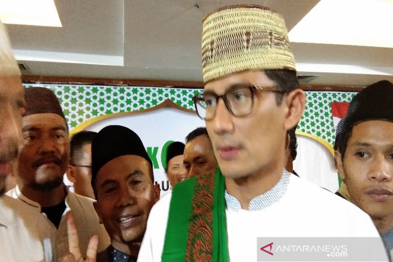 Sandiaga tampil apa adanya pada debat