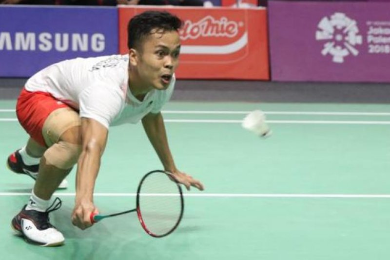 Ginting akui belum mampu tembus pertahanan Momota