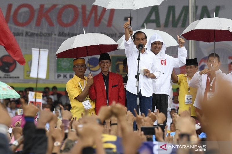 Kampanye capres petahana di Makassar