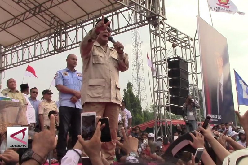 Prabowo janjikan pedapatan rakyat meningkat