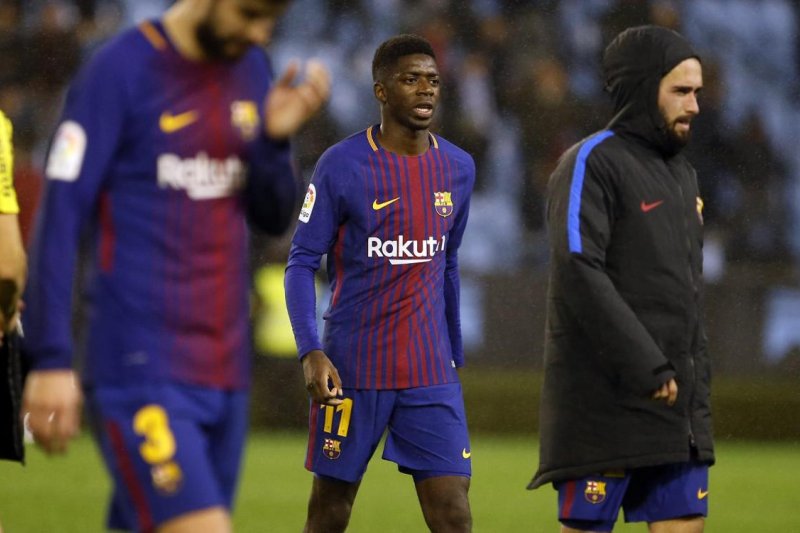 Barca pasang Dembele hadapi Manchester United di Liga Champions