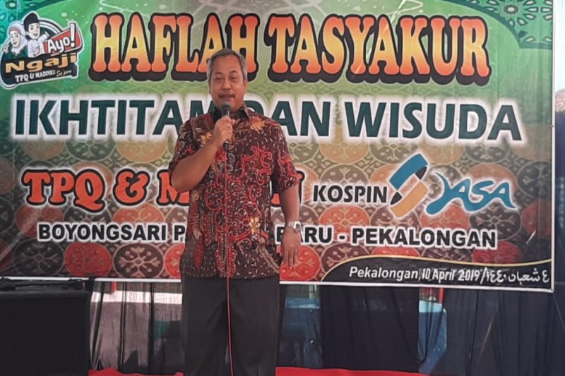 TPQ Kospin Jasa Pekalongan wisuda 19 santri