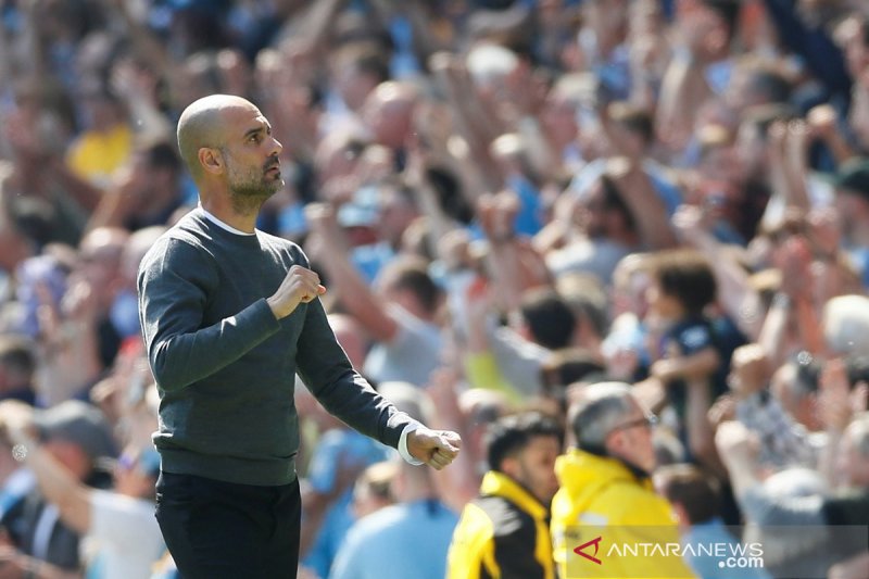 Guardiola lega, Manchester City sukses raih poin penuh di bawah tekanan