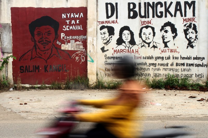 Mural aktivis buruh