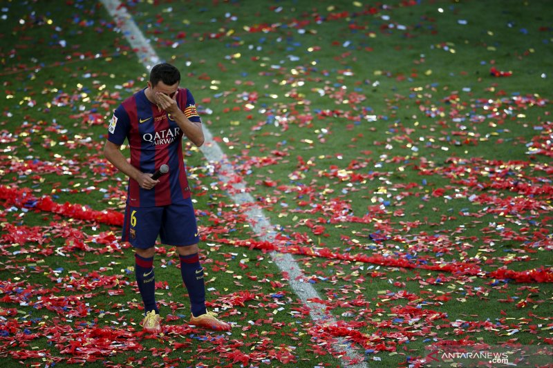 Di akhir musim, Xavi Hernandez gantung sepatu