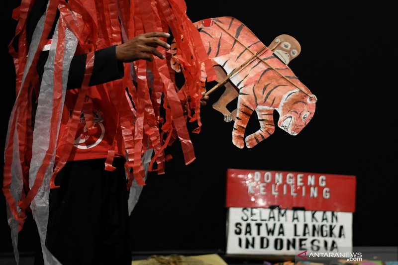 Dongeng Kampanye Pelestarian Satwa Antara News Kalimantan Barat