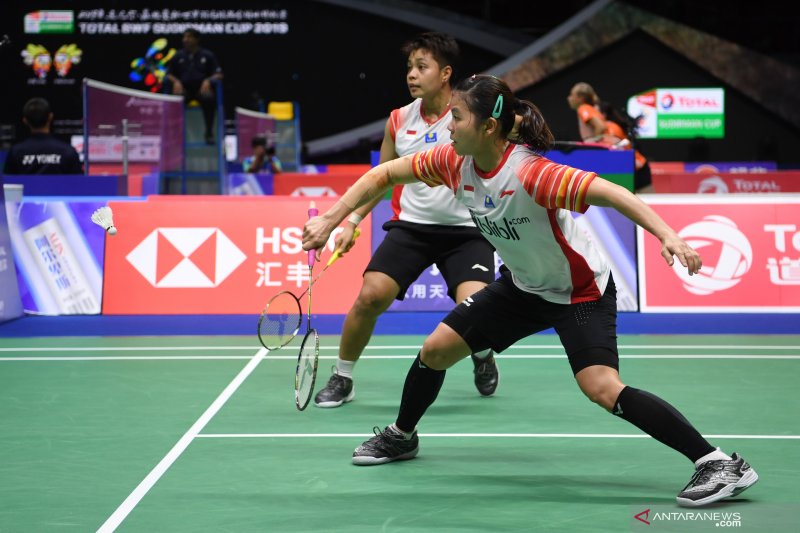 Greysia/Apriyani bawa Indonesia ungguli Inggris 4-0