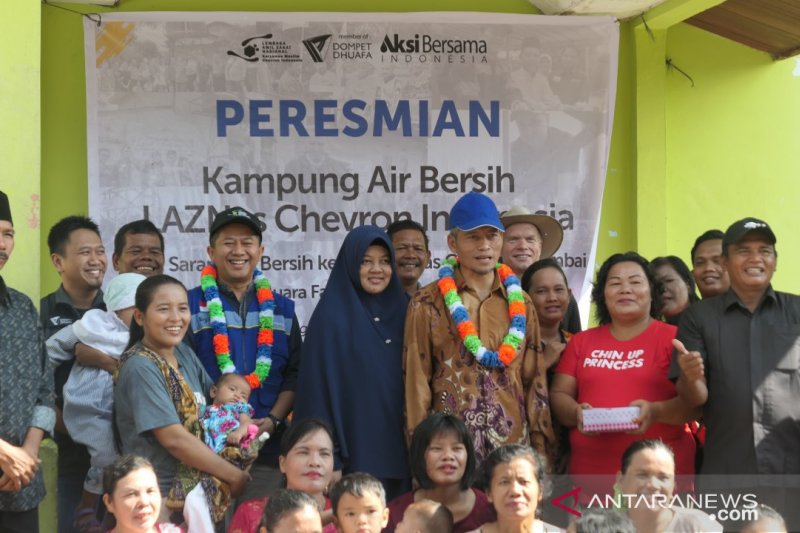 Lembaga Amil Zakat Chevron atasi krisis air bersih Muara Fajar
