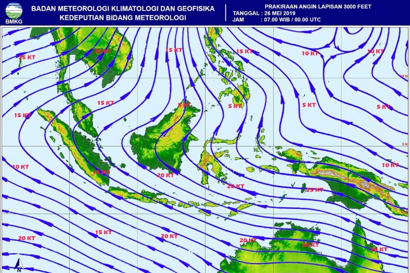 BMKG prakirakan hujan pada Minggu-Senin