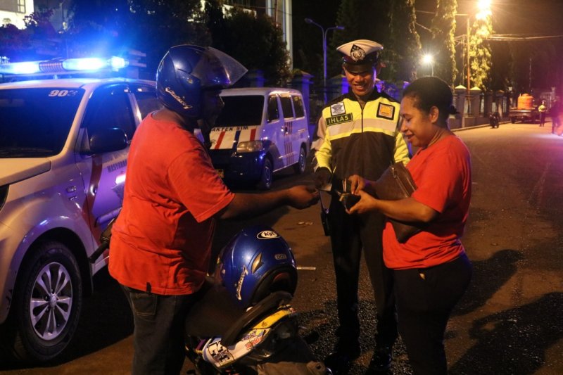 Polres Jayapura Kota gelar razia menyusul sidang MK