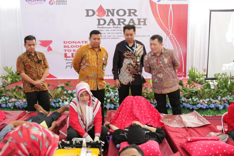 Pertamina MOR VII kumpulkan 121 kantong darah