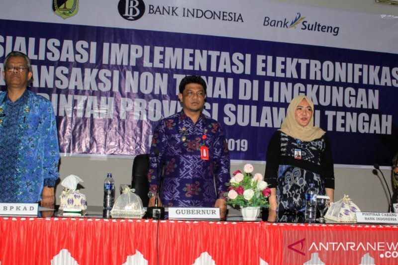 Sekprov dorong transaksi nontunai seluruh ASN Pemprov Sulteng
