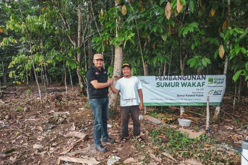 ACT-Global Wakaf bangun sumur wakaf atasi kekeringan di Lampung
