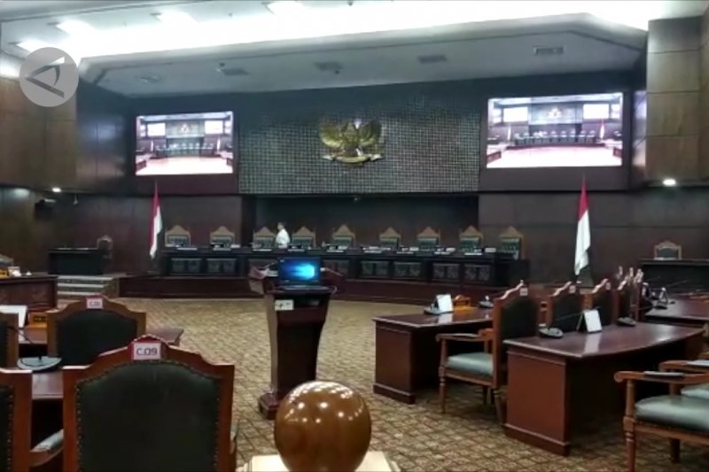 Suasana persiapan jelang sidang lanjutan sengketa pilpres