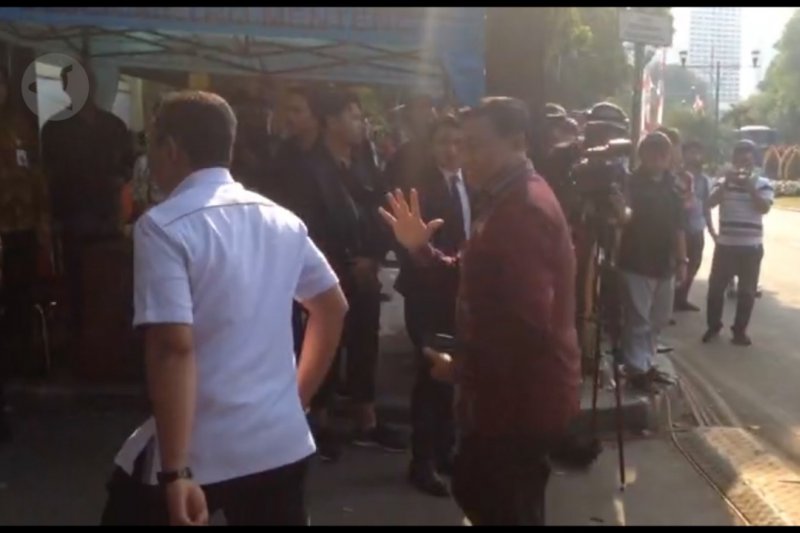 Pejabat negara dan petinggi parpol hadiri penetapan capres-cawapres terpilih