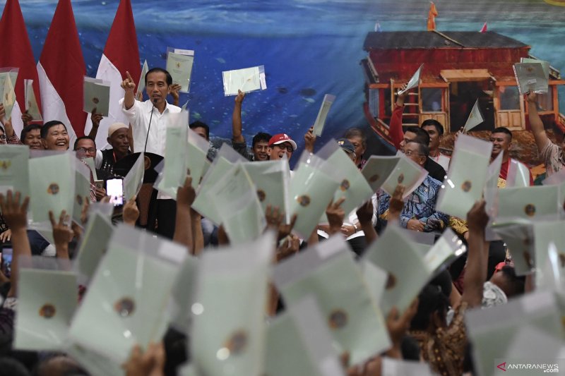 Pembagian sertifikat tanah di Sulawesi Utara