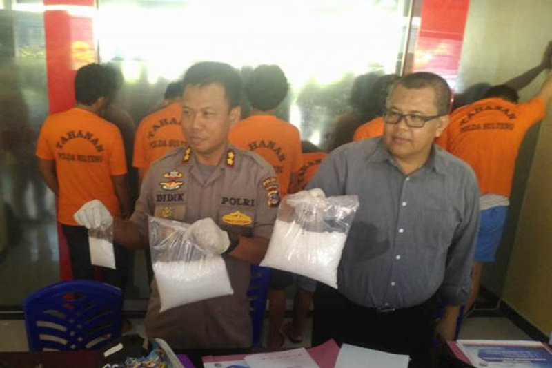 Polda Sulteng tangkap 3,5 kilogram sabu di Kota Palu