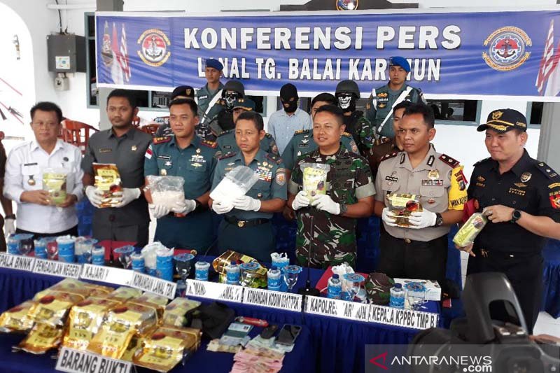 Tim F1QR Koarmada I tangkap penyelundup 21 kilogram sabu-sabu