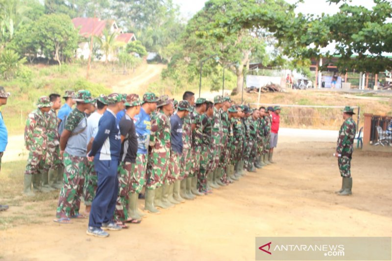 Satgas dihadapkan cuaca tak menentu selesaikan pembangunan wilayah terpencil