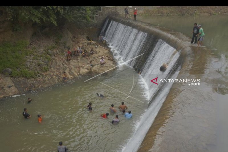 Warga Trenggalek lempar kepala kerbau ke dasar Sungai Bagong