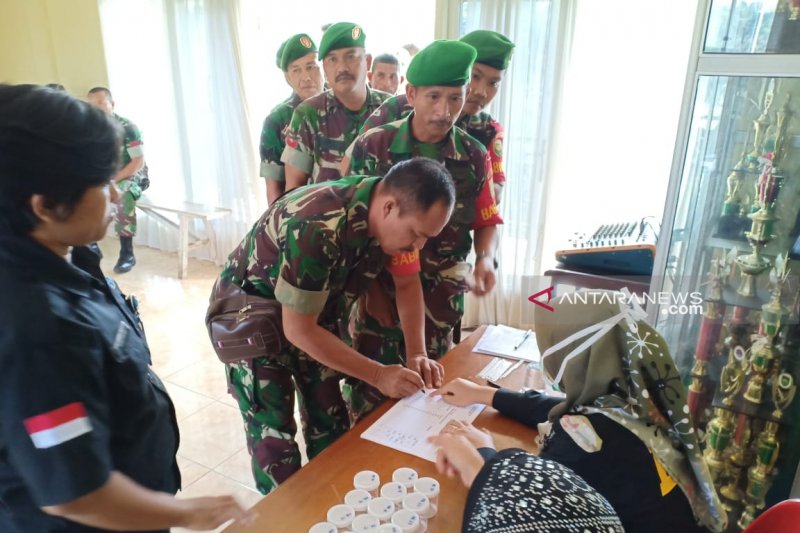 Satgas karhutla Ogan Komering Ulu gelar tes urine