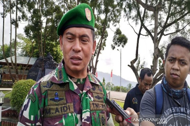 Kontak senjata di Nduga satu anggota Yonif 755 tertembak