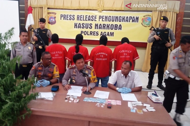 Tak sampai 24 jam, Polres Agam ungkap empat kasus narkotika