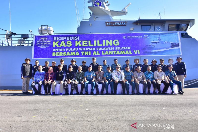 BI Sulsel bersama Lantamal VI lepas ekspedisi layanan kas di pulau 3T