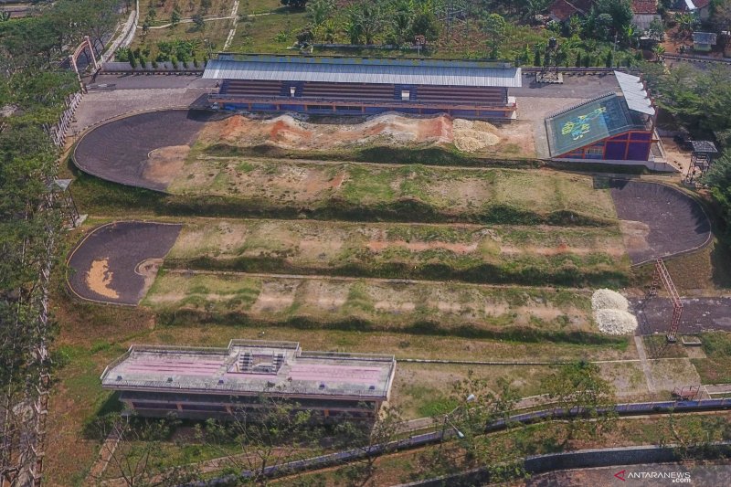 Sirkuit BMX bekas venue PON terbengkalai dan tidak terawat