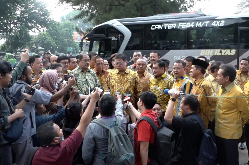 Ke Istana Bogor, Golkar beri selamat ke Jokowi