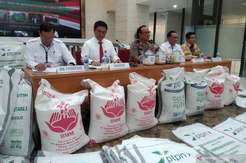 Satgas Pangan tangkap lima tersangka kasus gula rafinasi