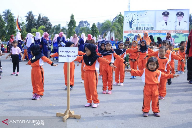 Ratusan anak PAUD senam Gemari saat peringati Hari Anak