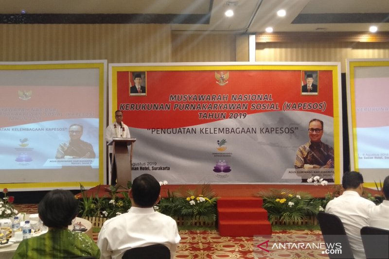 Mensos libatkan purnakaryawan sosial bangun kesejahteraan sosial