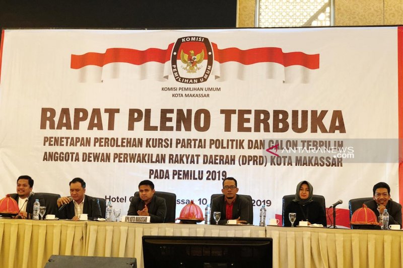 KPU Makassar tetapkan 50 calon legislatif terpilih DPRD