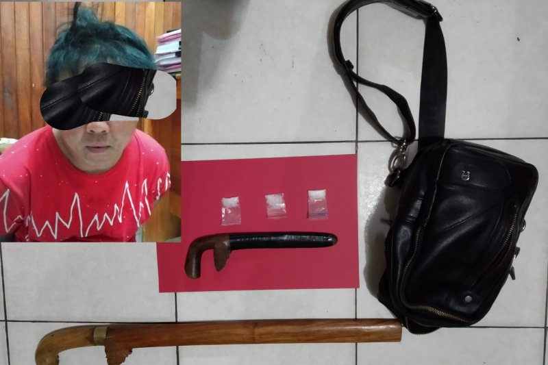 Polisi ringkus pembacok, darinya polisi temukan tiga paket sabu