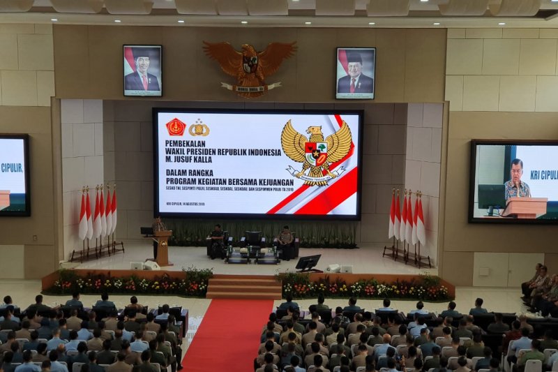 JK: Tugas TNI-Polri tidak hanya menjaga keamanan dan ketertiban